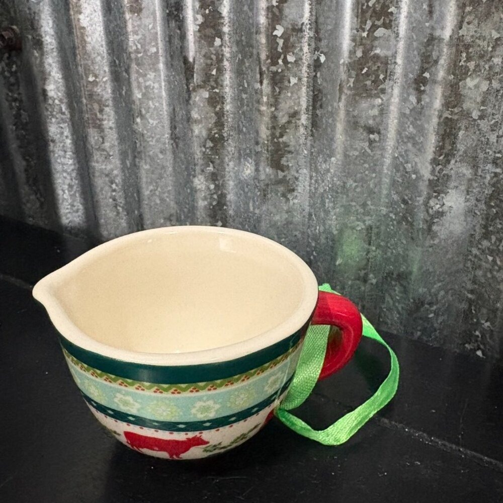 Christmas Measuring Cups Set of 3 Ceramic Holiday Baking Kitchen Decor‎ - Picture 10 of 14